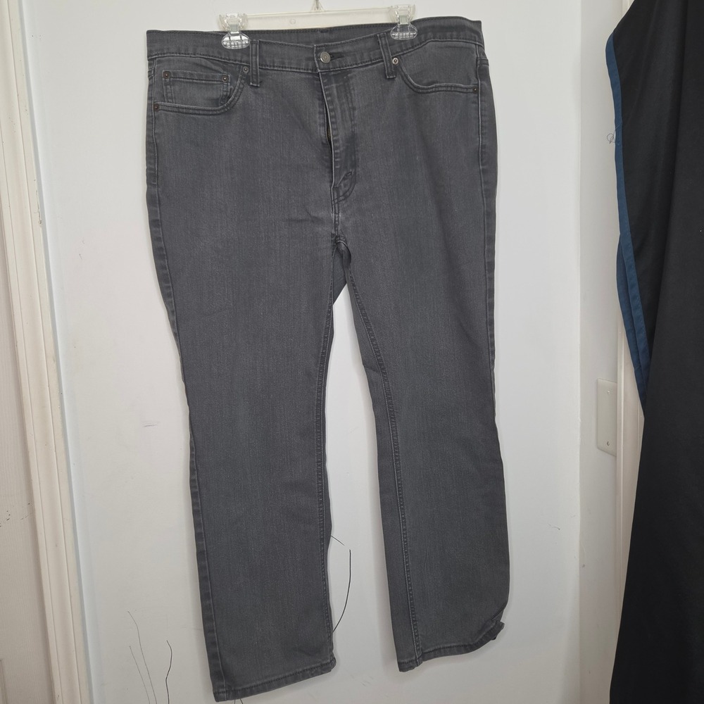 Levi's 541 Athletic Taper Gray Jeans Mens 40x30 Charcoal Denim Pants